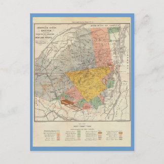 Adirondack Survey Sketch - Verplanck Colvin Map Postcard