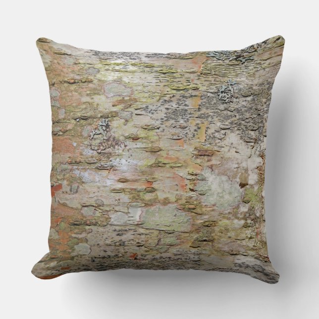Adirondack Tree Bark Pillow (Front)