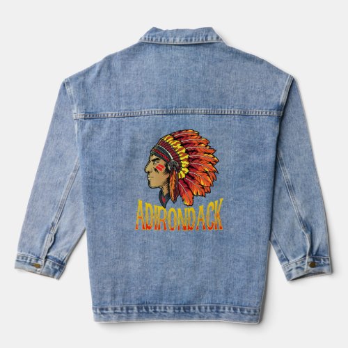 Adirondack Tribe Native American Adirondack Herita Denim Jacket