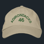 ADIRONDACKS 46 CAP<br><div class="desc">Khaki colored baseball cap with Adirondacks and 46, which represents the 46 high peaks of the Adirondack Mountains.</div>