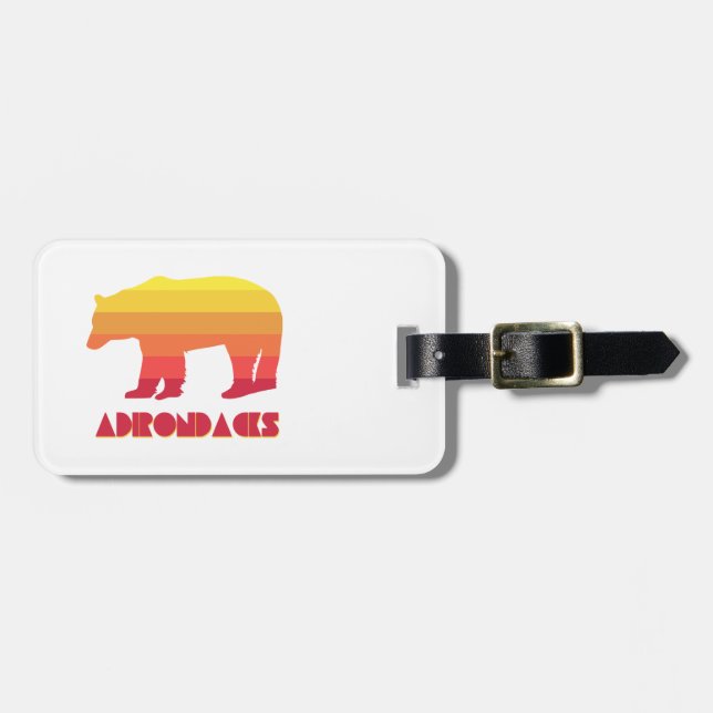 Adirondacks Bear Luggage Tag (Front Horizontal)