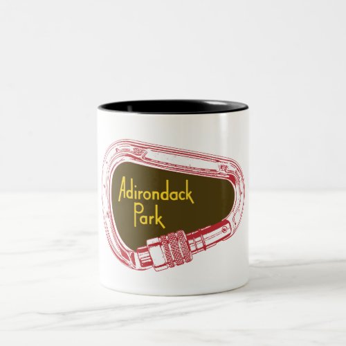 Adirondacks Climbing Carabiner Two_Tone Coffee Mug