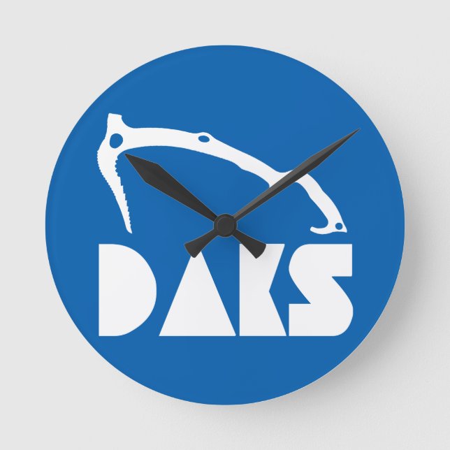 Adirondacks Ice Climbing Round Clock (Front)