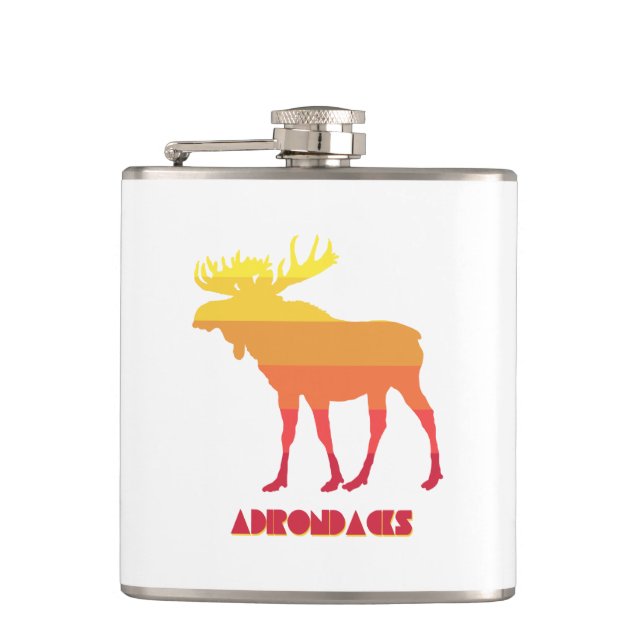 Adirondacks Moose Flask (Front)