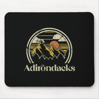 Adirondacks Mountains New York Vintage Hiking Camp Mouse Pad