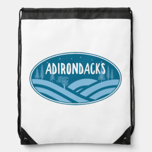 Adirondacks New York Outdoors Drawstring Bag
