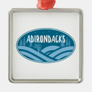 Adirondacks New York Outdoors Metal Ornament