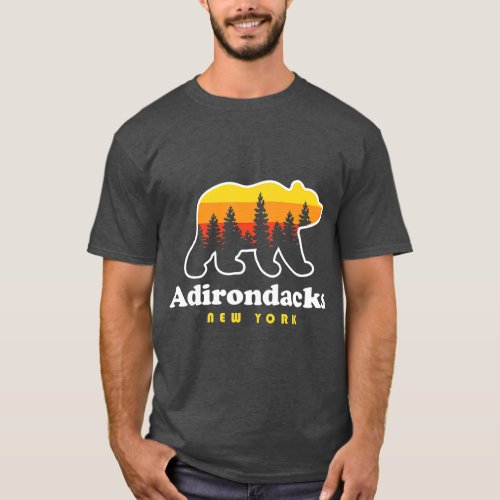 Adirondacks NY Bear Woods New York T_Shirt