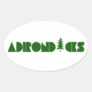 Adirondacks Oval Sticker