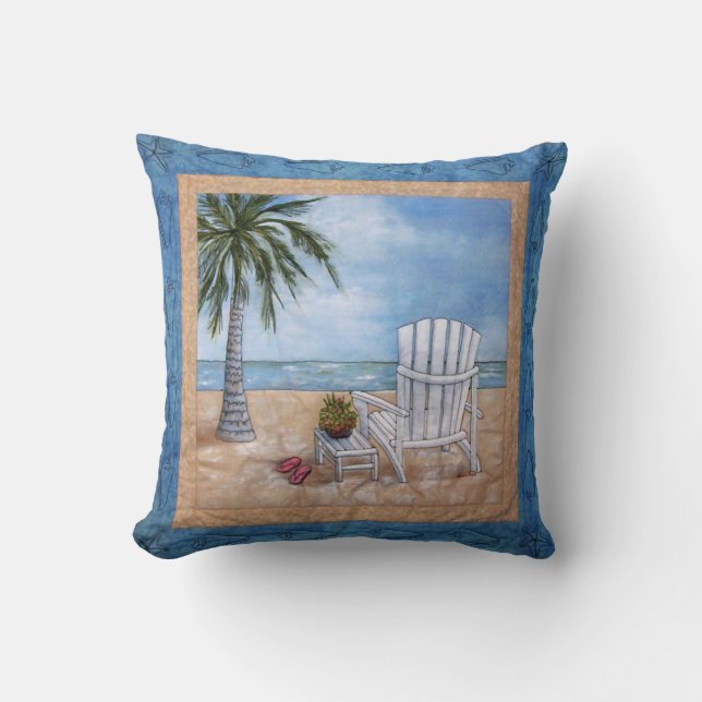 ADIRONDAK BEACH  THROW PILLOW (Front)