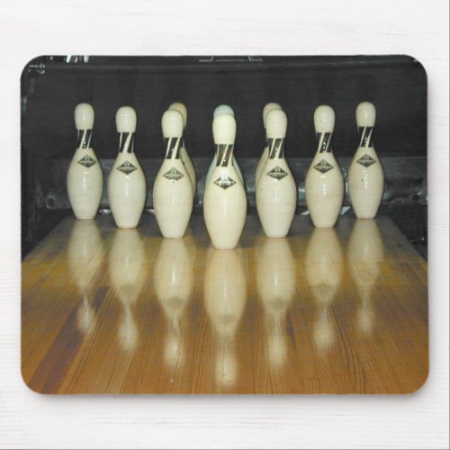 adirondak bowling pins mouse pad