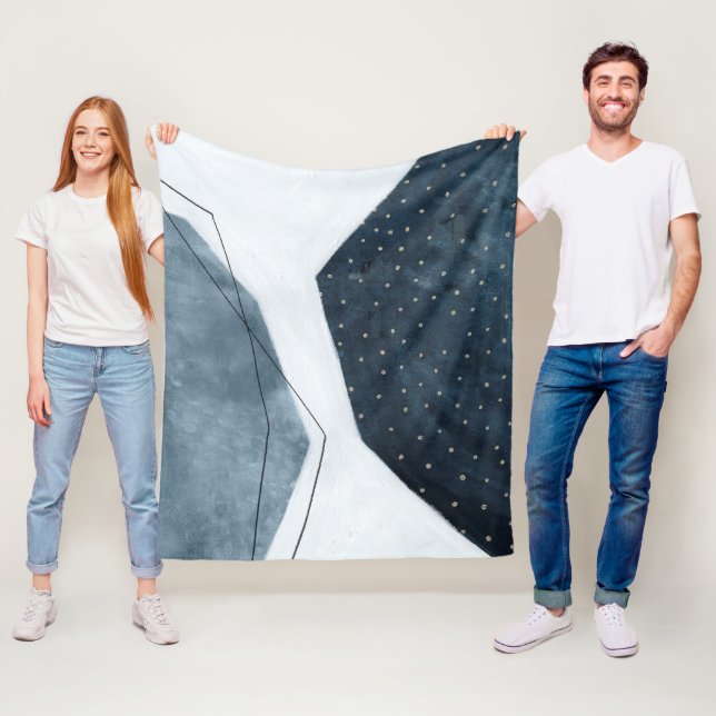 Adjacent Abstraction Fleece Blanket (In Situ)