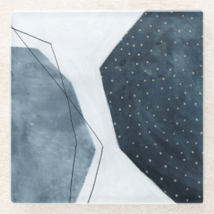 Adjacent Abstraction Glass Coaster