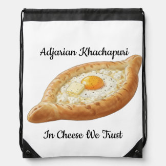 Adjarian Khachapuri  Drawstring Bag