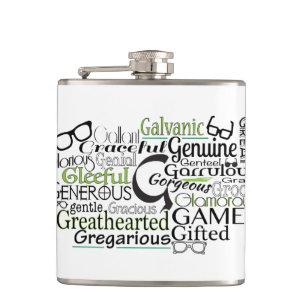 Adjective Word Cloud beginning with letter G Flask