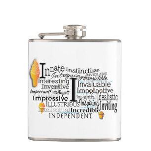 Adjective Word Cloud beginning with letter I Flask
