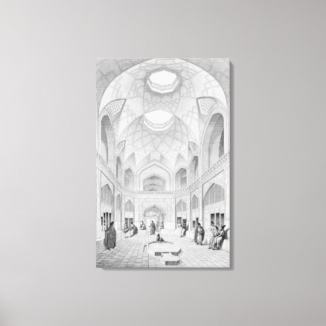 Adji Seid Hussein Bazaar, in Kashan, from 'Voyage Canvas Print (Front)