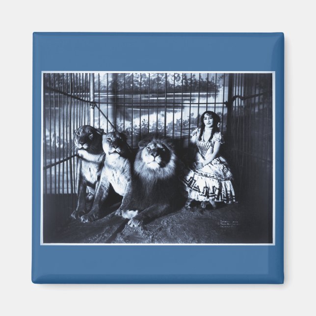 Adjie and the Lions 1899 Magnet (Front)