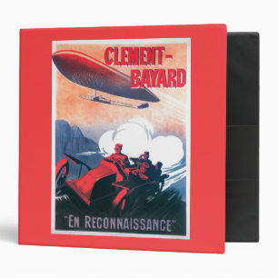 Adjudant Vincenot WWI Airship Promotional Poster Binder