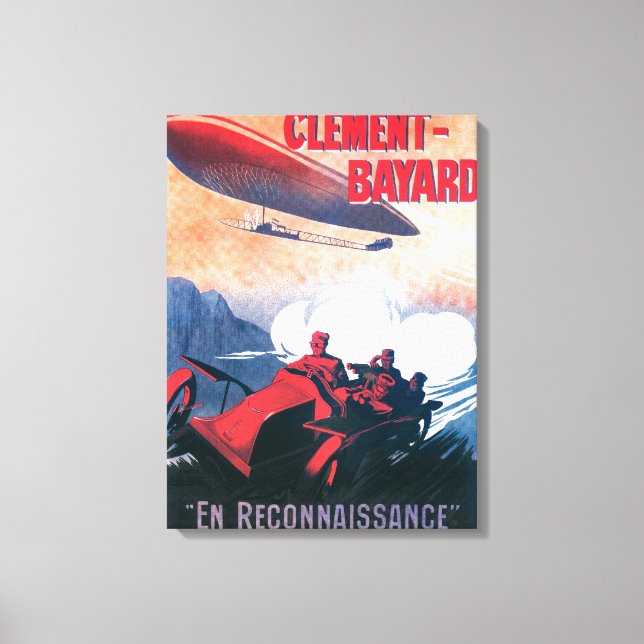 Adjudant Vincenot WWI Airship Promotional Poster Canvas Print (Front)