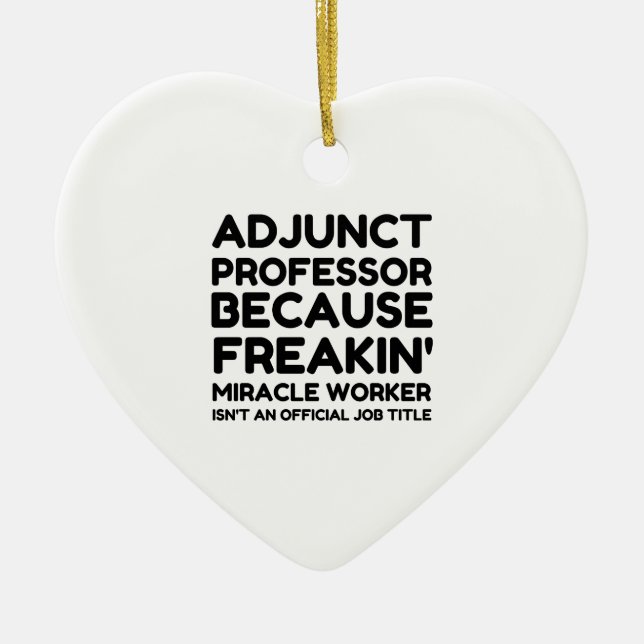 ADJUNCT PROFESSOR CERAMIC ORNAMENT (Front)