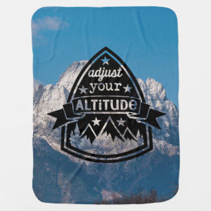 Adjust Your Altitude Baby Blanket