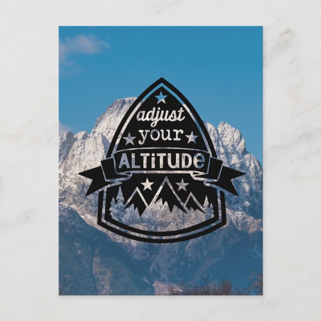 Adjust Your Altitude Postcard (Front)