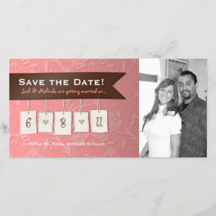 Adjustable Color: DIY Save the Date Photo Cards
