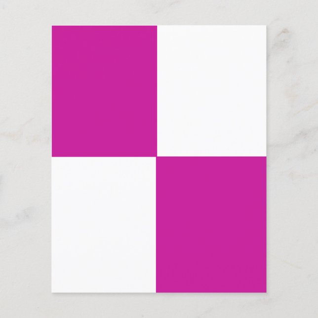 ADJUSTABLE Hot Pink & White Flyer (Back)