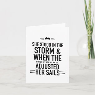 Adjusted her sail blac card