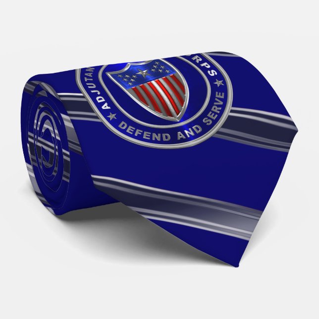 Adjutant General Corps “AG”  Neck Tie (Rolled)