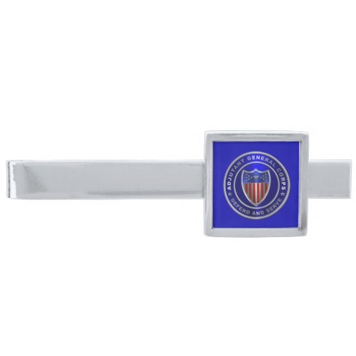 Adjutant General Corps AG Silver Finish Tie Bar