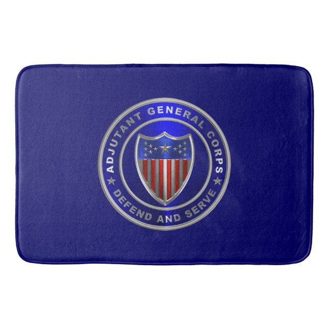 Adjutant General Corps  Bath Mat (Front)