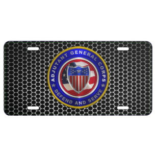 Adjutant General Corps Customized Design License Plate
