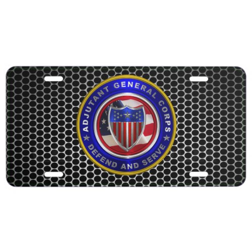 Adjutant General Corps Customized Design License Plate