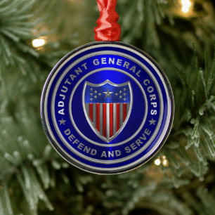 Adjutant General Corps  Metal Ornament