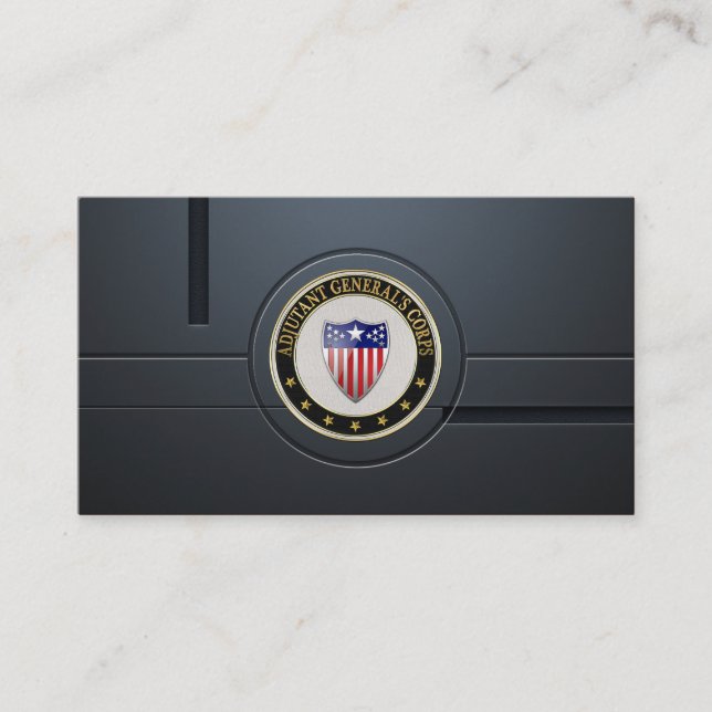 Adjutant General's Corps Branch Insignia [3D] Business Card (Front)