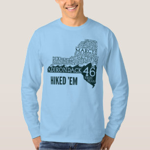 ADK46 Hiked Long Sleeve T-Shirt (Green Logo)