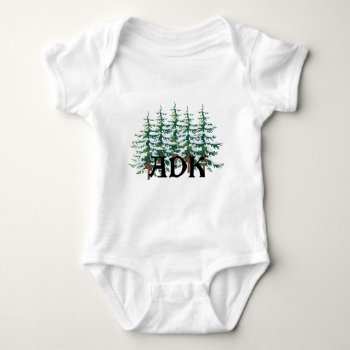 Adk Adirondack Pines Baby Bodysuit by freespiritdesigns at Zazzle