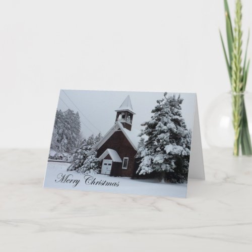 ADKs Merry Christmasthe Church in the Woods Holiday Card