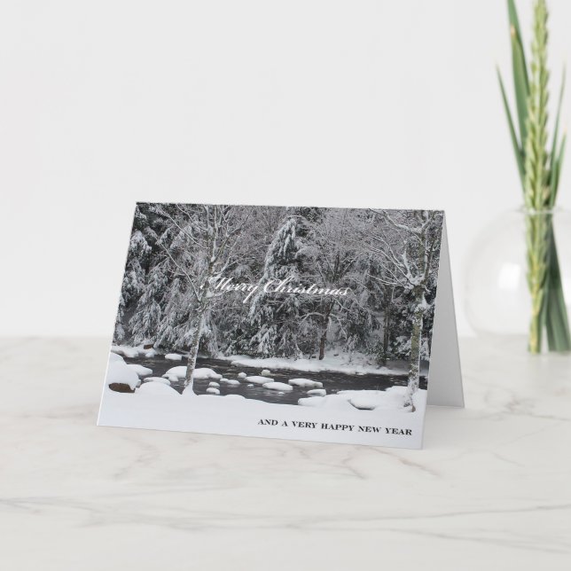 ADKs Merry Christmas ...the Mountains are Calling Holiday Card (Front)