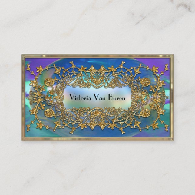 Adlamchelle Juniper Elegant Professional Business Card (Front)