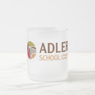 Adler School Frosted Glass Mug 1
