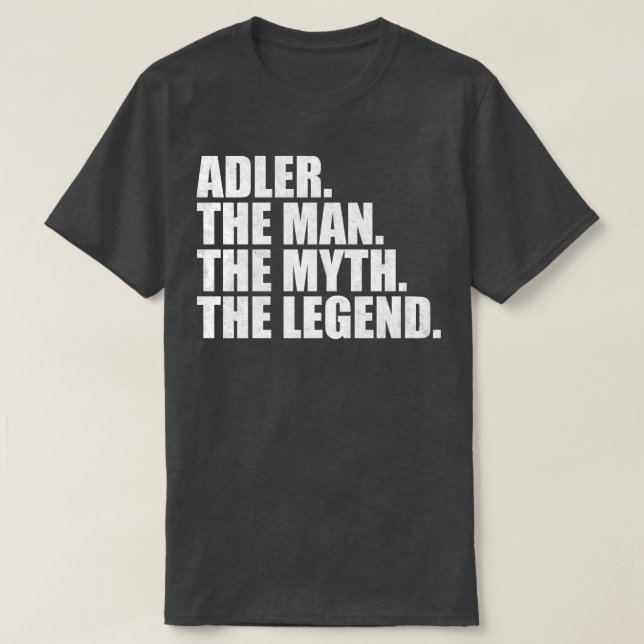 AdlerAdler Name Adler given name T-Shirt (Design Front)