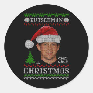 adley rutschman baltimore baseball christmas sweat classic round sticker