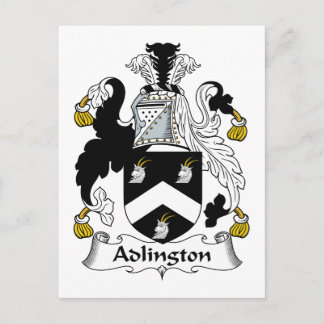 Adlington Family Crest Postcard