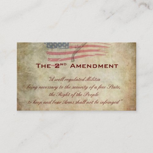 Admendment 2 ffl Dealer Business card