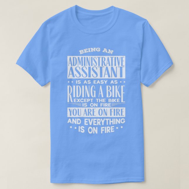 Admin Assistant Clerk T-Shirt (Design Front)