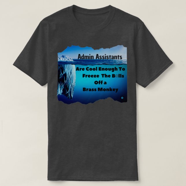 Admin Assistant Cool Enough T-Shirt (Design Front)