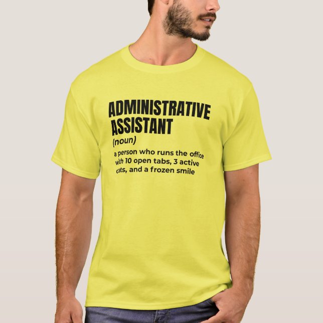 Admin Humor: Gift for the Real Boss T-Shirt (Front)